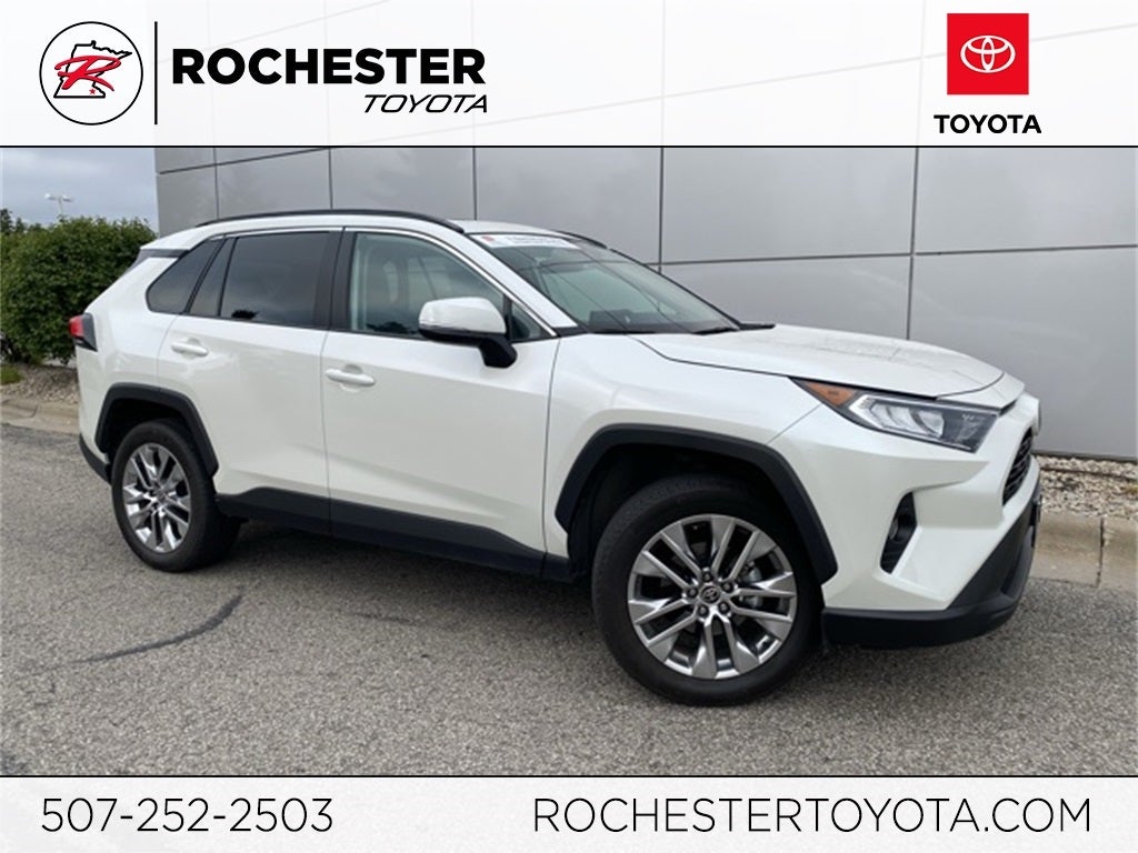 Used 2021 Toyota RAV4 XLE Premium with VIN 2T3A1RFV8MW227043 for sale in Rochester, Minnesota